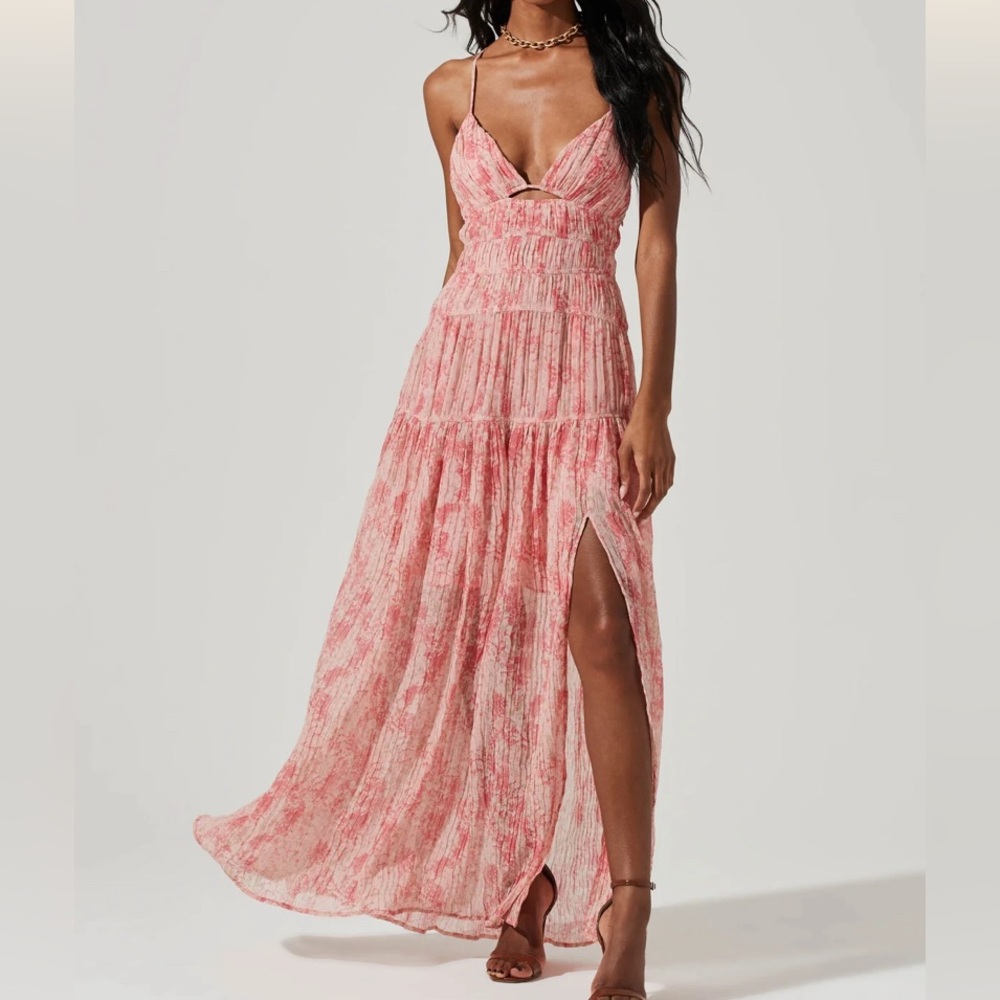 ASTR the Label Tropics Plunge Neck Dress